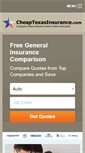 Mobile Screenshot of cheaptexasinsurance.com